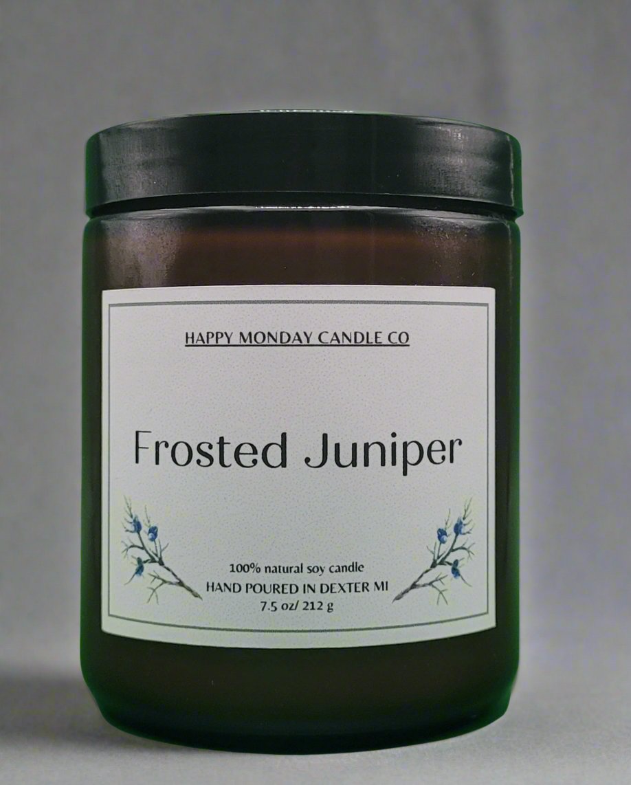 Frosted Juniper - Soy Wax Candle - 7.5 oz