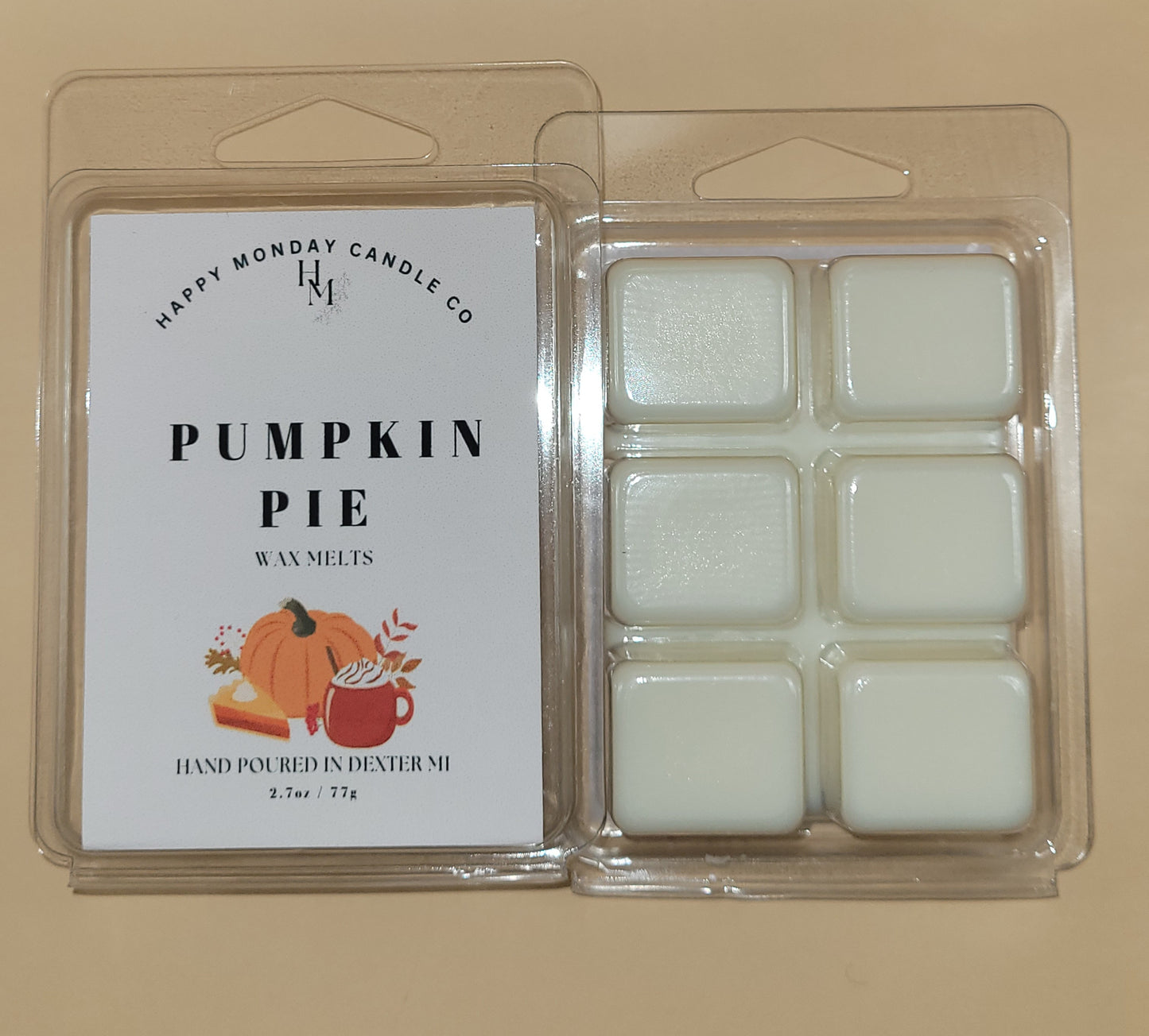 Pumpkin Pie - Soy Wax Melts - 2.7 oz