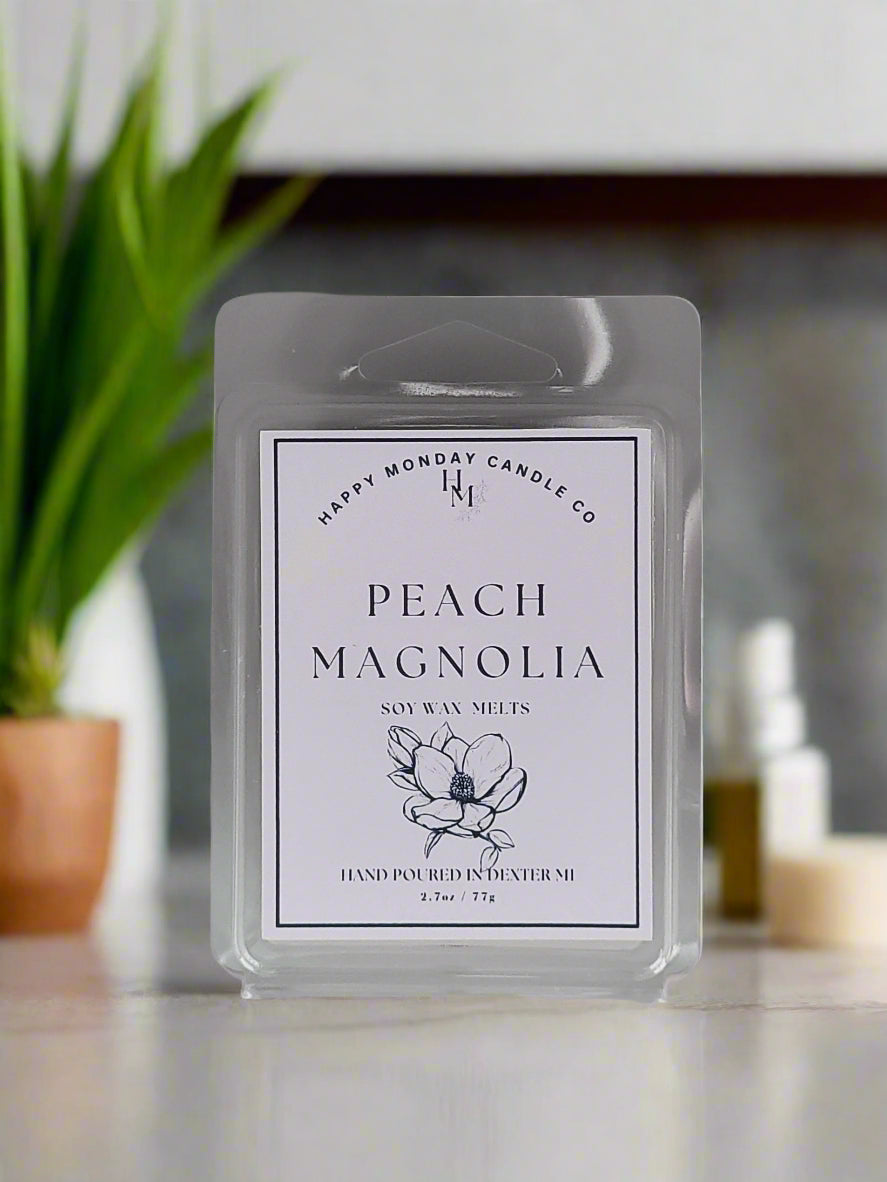Peach Magnolia- Soy Wax Melts - 2.7oz