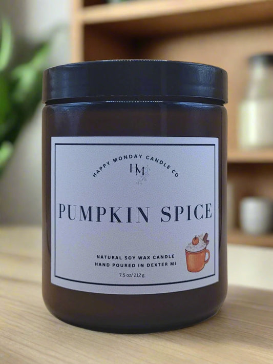 Pumpkin Spice - Soy Wax Candle - 7.5 oz