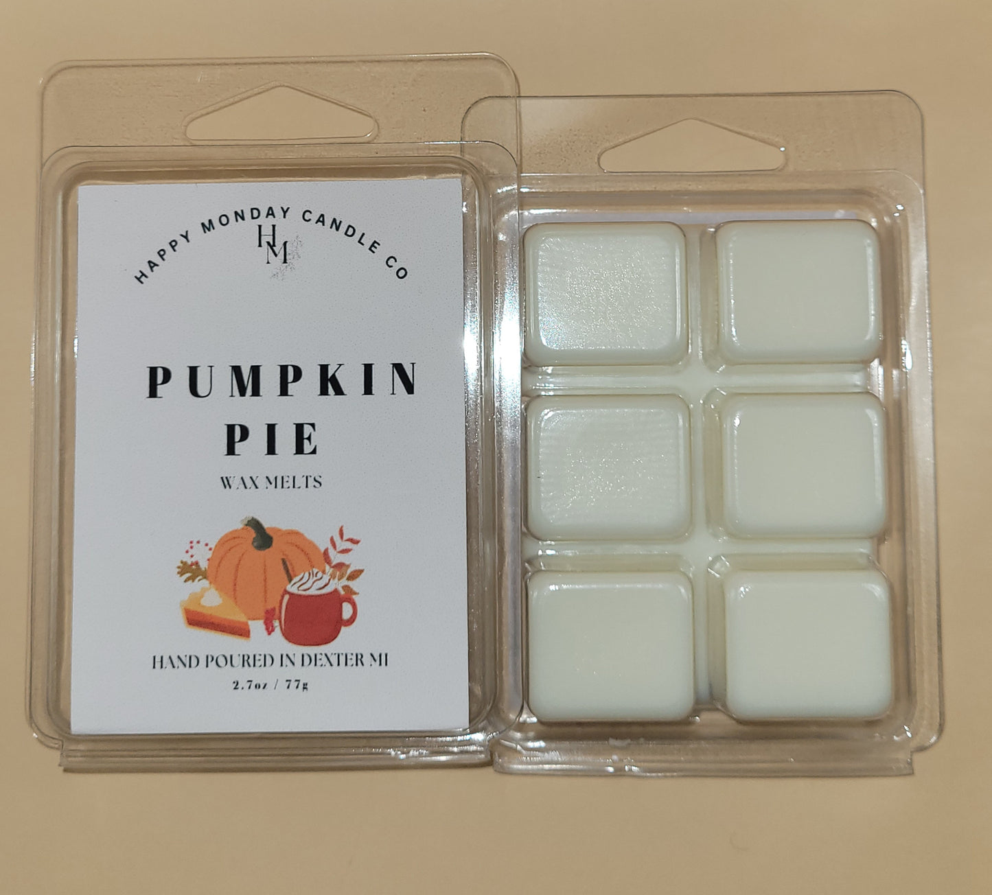 Pumpkin Pie - Soy Wax Melts - 2.7 oz