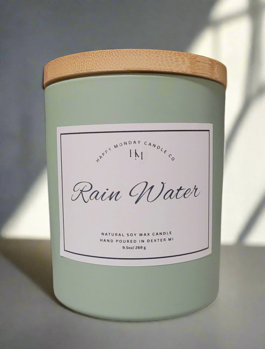 Rain Water - Soy Wax Candle - 9.5 oz