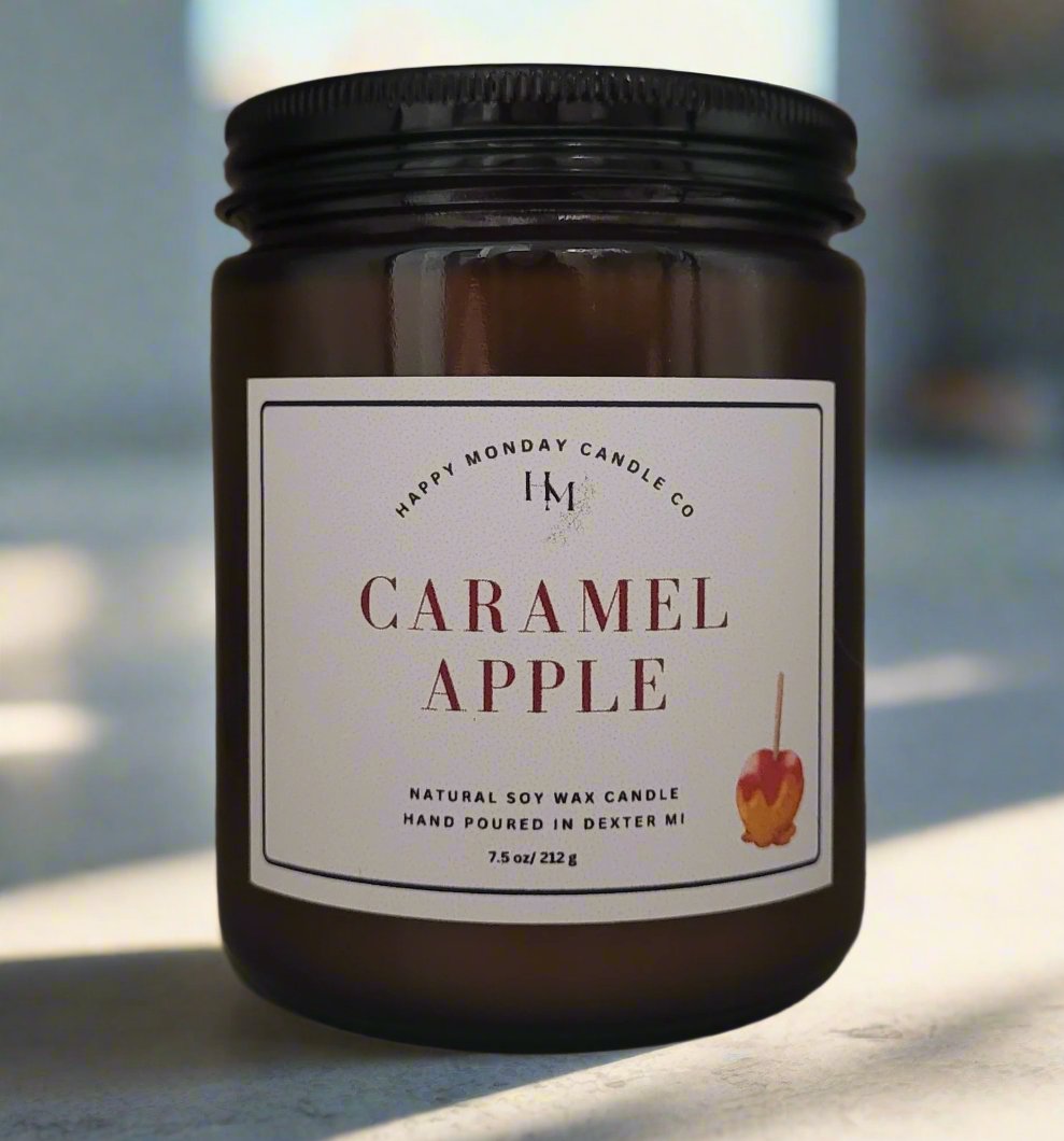 Caramel Apple - Soy Wax Candle - 7.5 oz